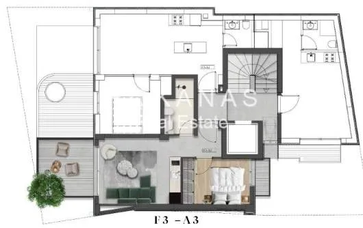 Apartment 59m²  - 4
