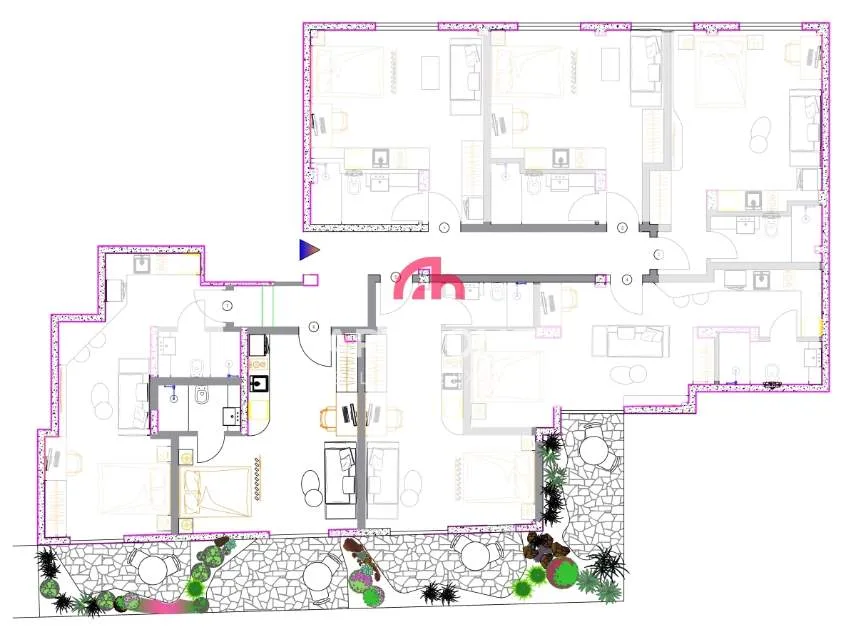 Studio 40m²  - 3