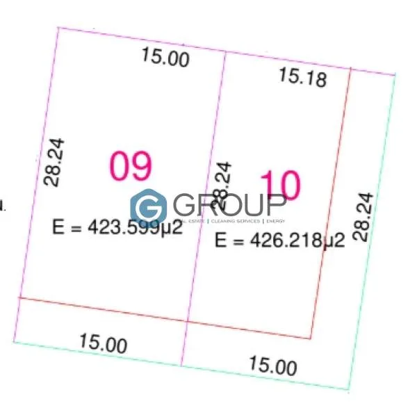 Plot 423m²  - 3