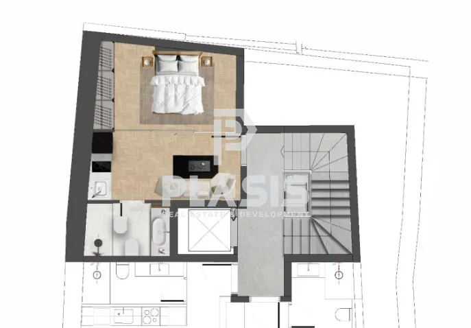 Studio 36m²  - 2