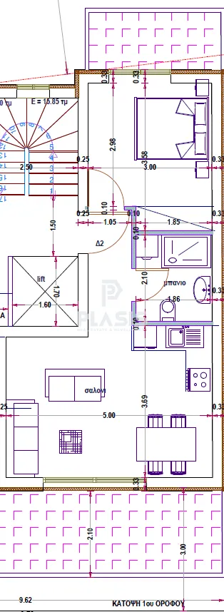 Γκαρσονιέρα 60τ.μ.  - 2