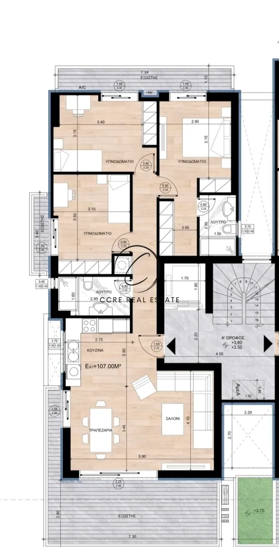 Apartment 107m²  - 3