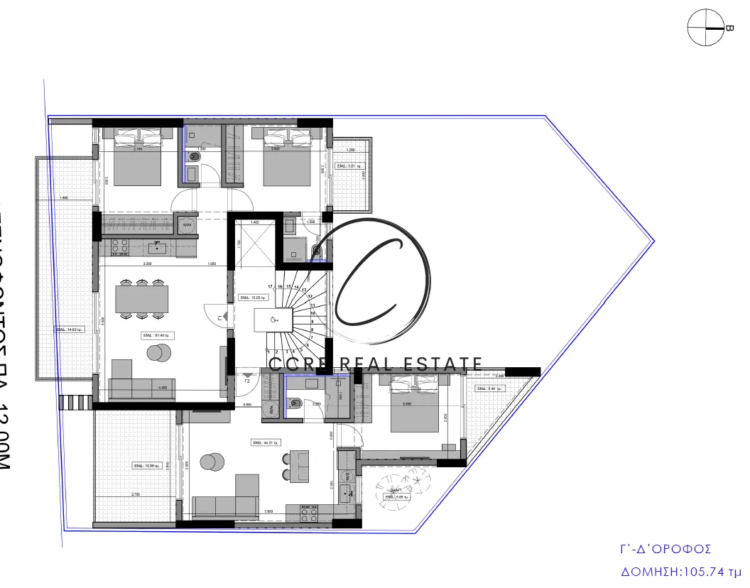 Apartment 61m²  - 5