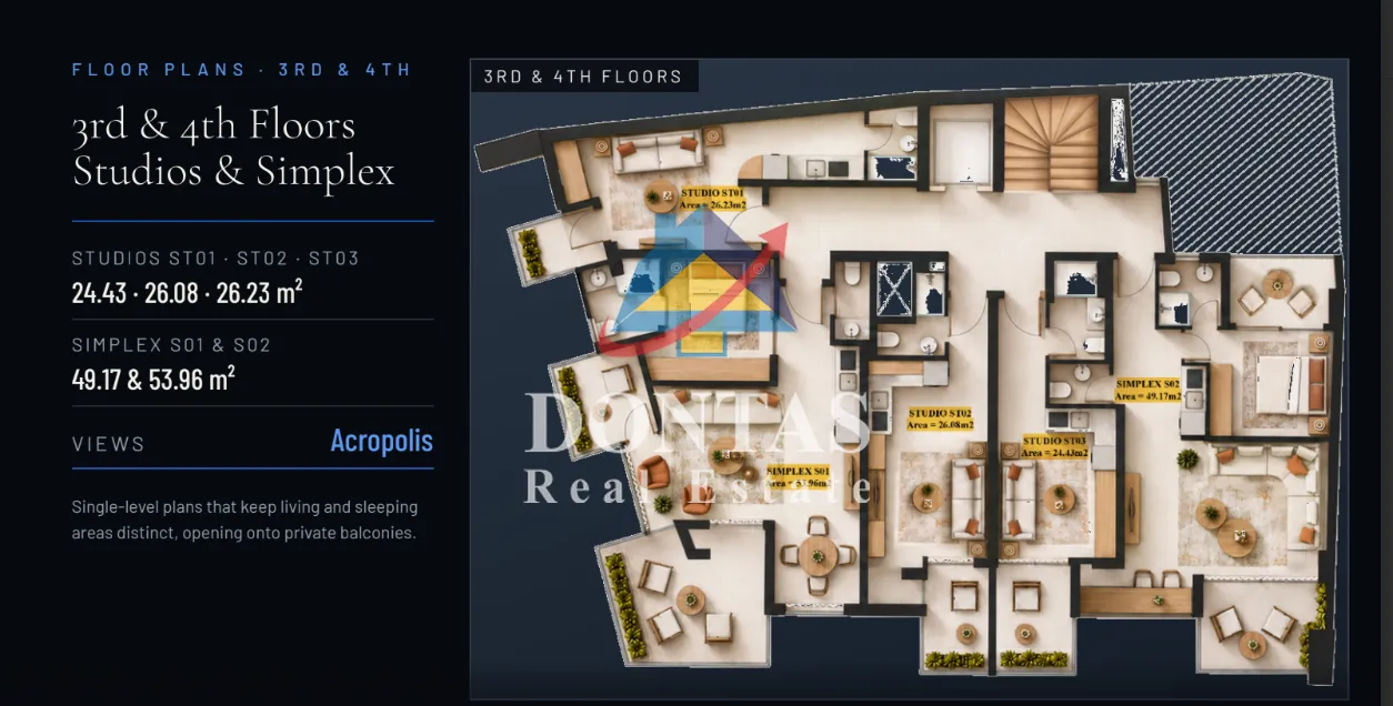 Apartment 45m²  - 3