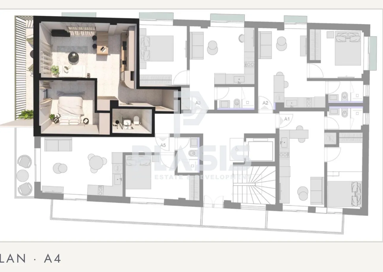 Apartment 46m²  - 5