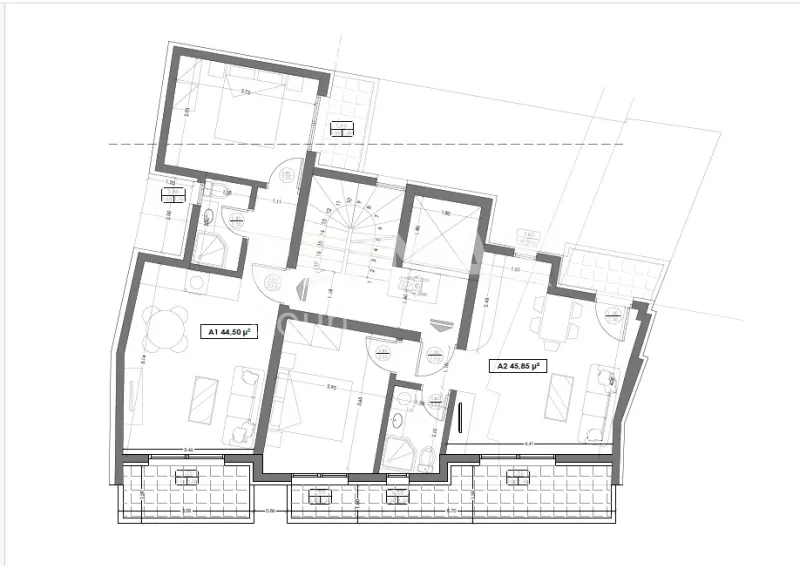 Apartment 44m²  - 2