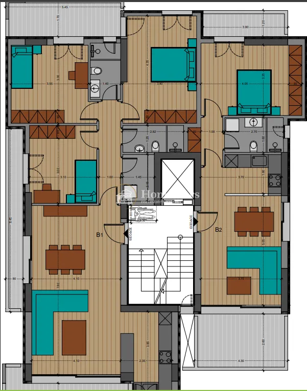 Apartment 59m²  - 4