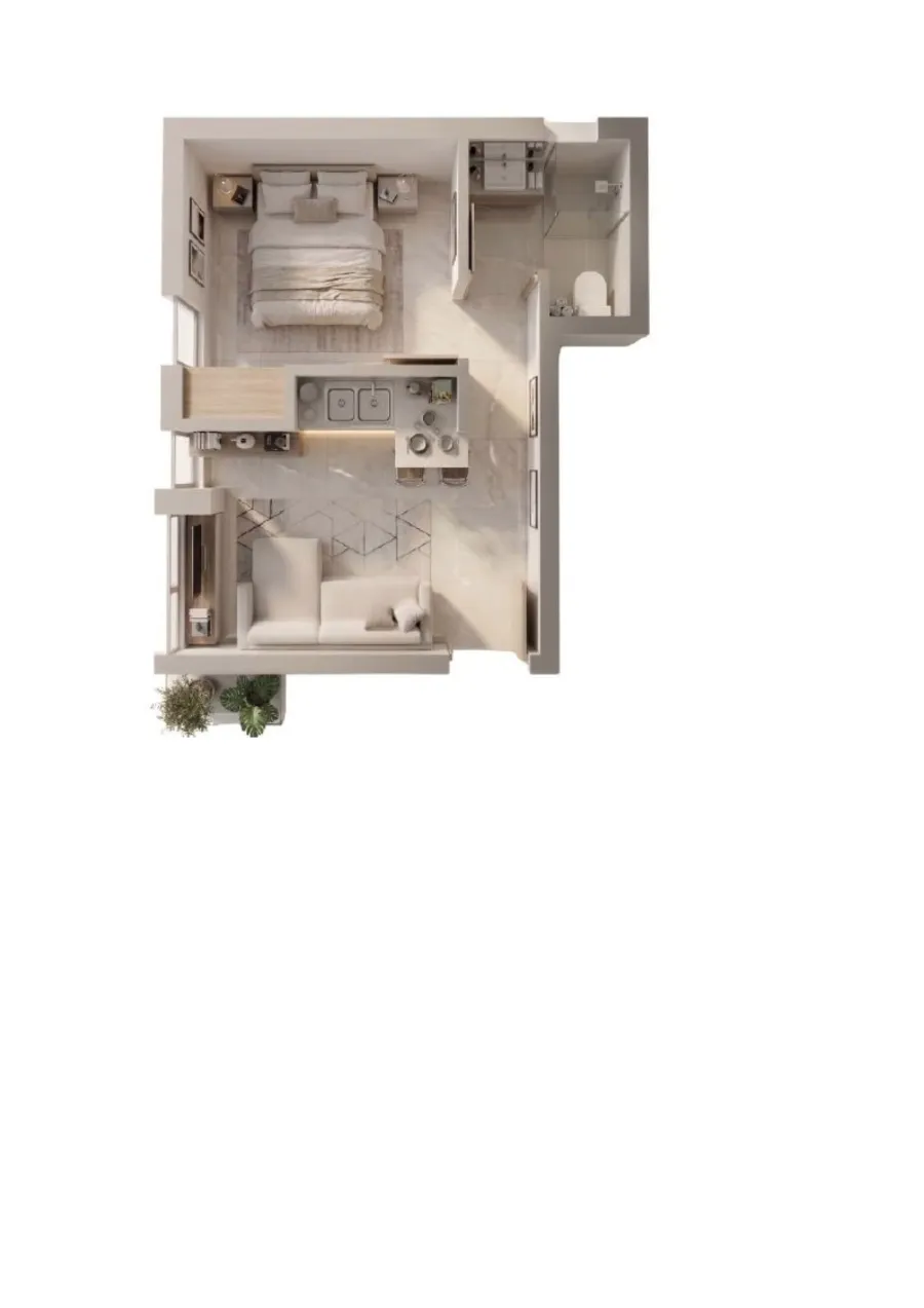 Apartment 28m²  - 4